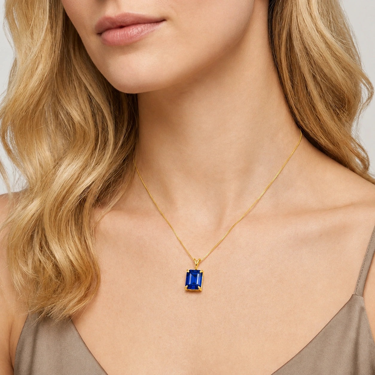Yellow Gold Belle Necklace Ruby 10K — Isaura