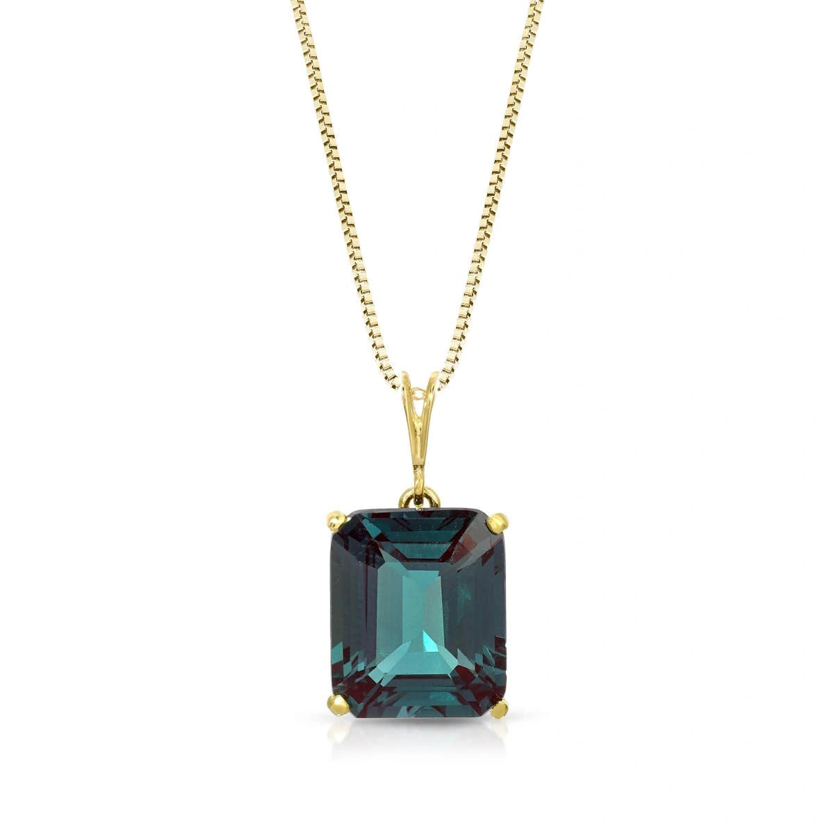 Yellow Gold Belle Necklace Sapphire 10K — Isaura