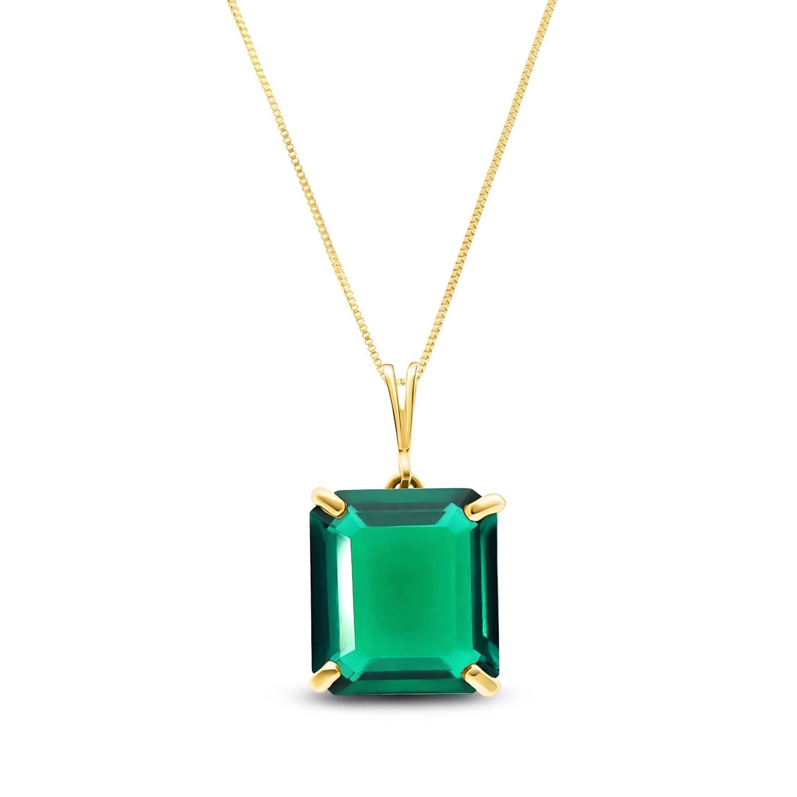 Yellow Gold Belle Necklace Sapphire 10K — Isaura