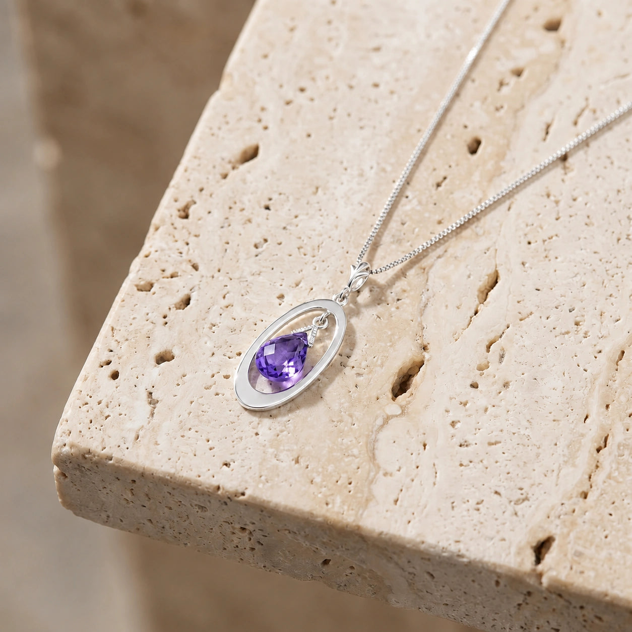 White Gold Amethyst — Isotta