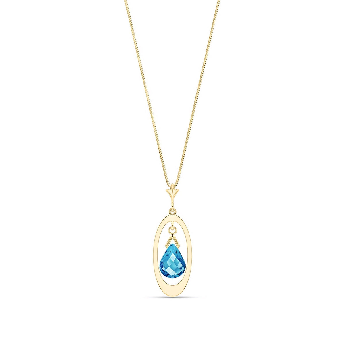 Yellow Gold Blue Topaz — Isotta