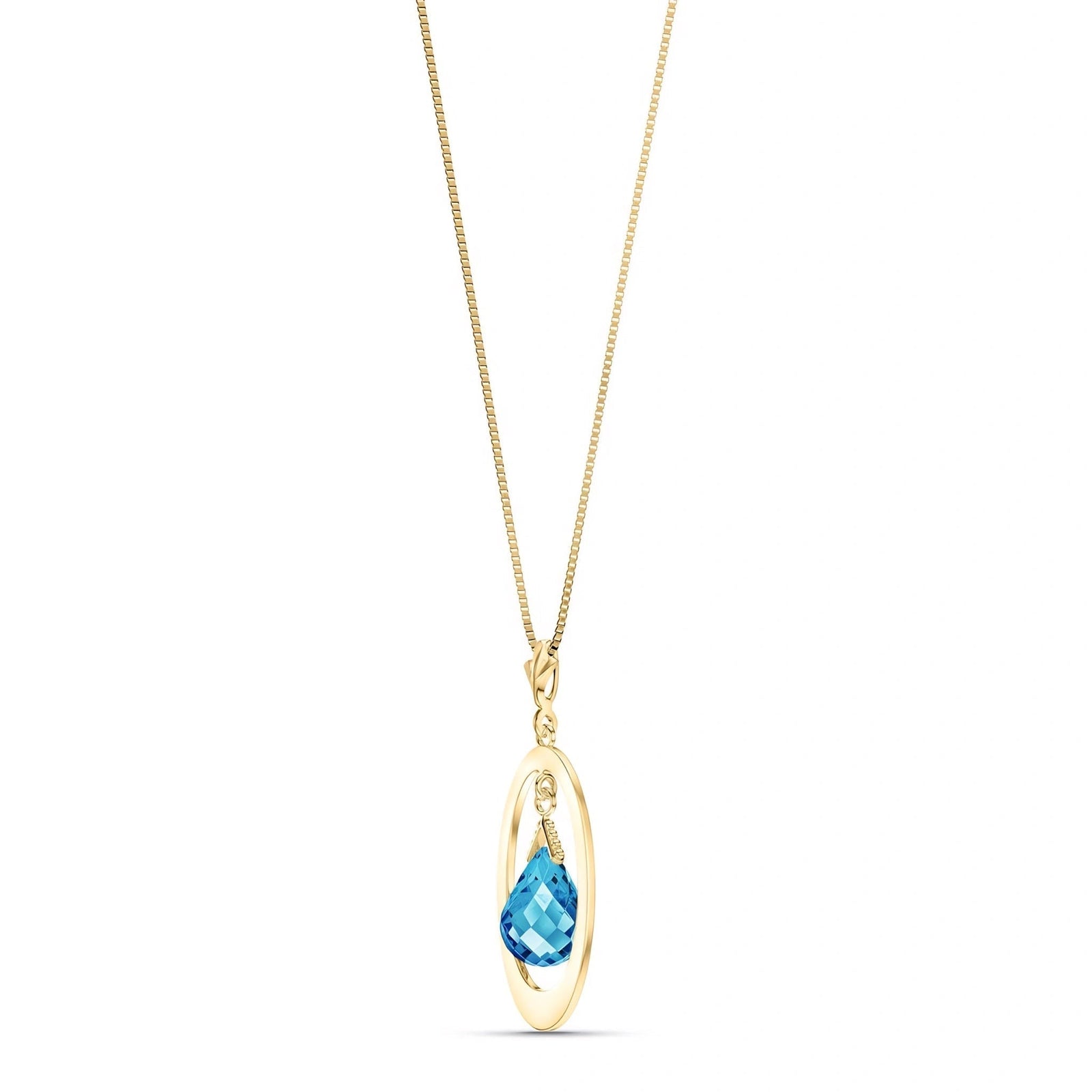 Yellow Gold Blue Topaz — Isotta