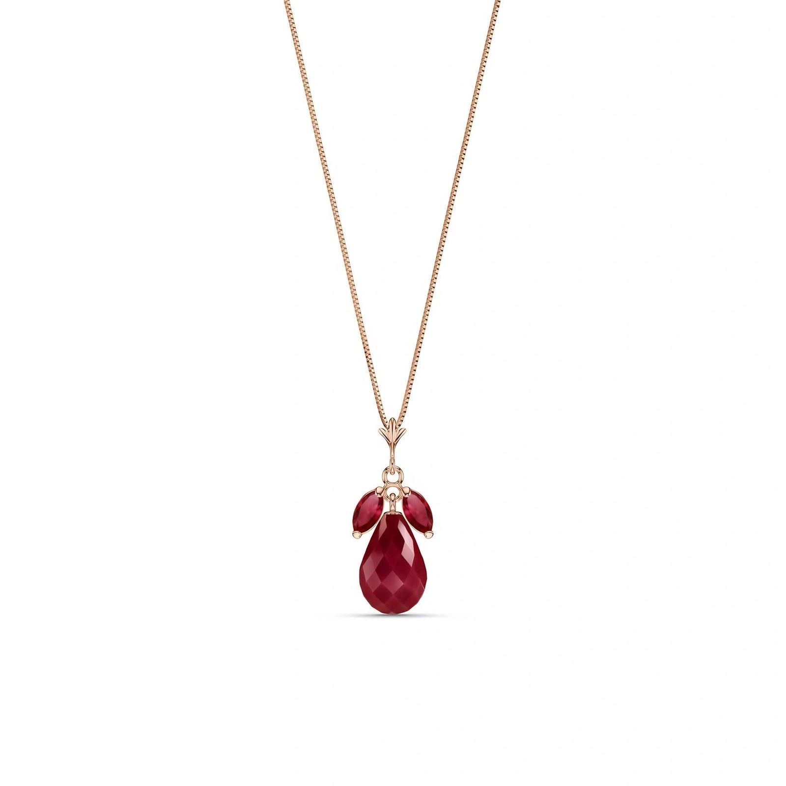 Rose Gold Necklace Amethyst 10K — Laura