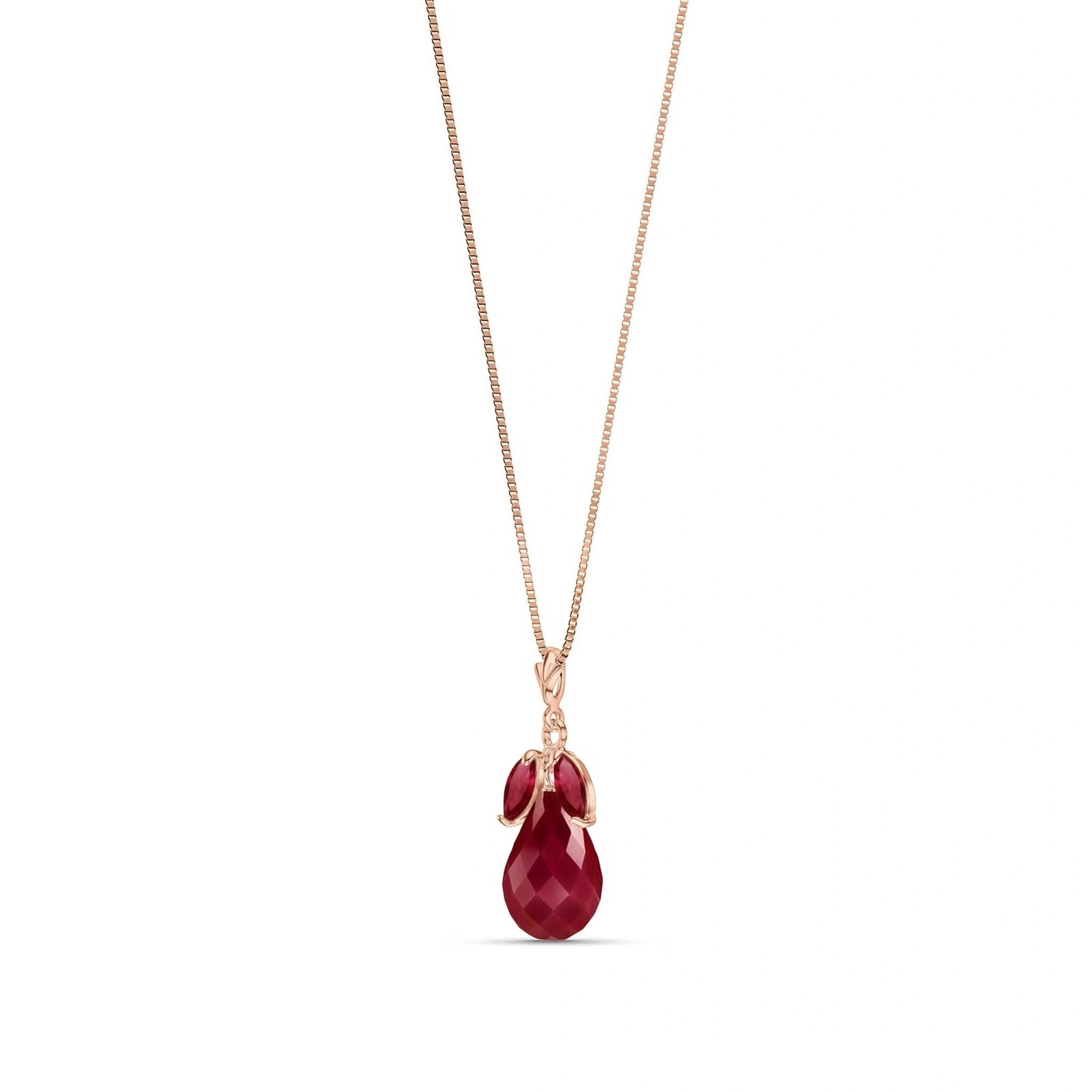 Rose Gold Necklace Amethyst 10K — Laura
