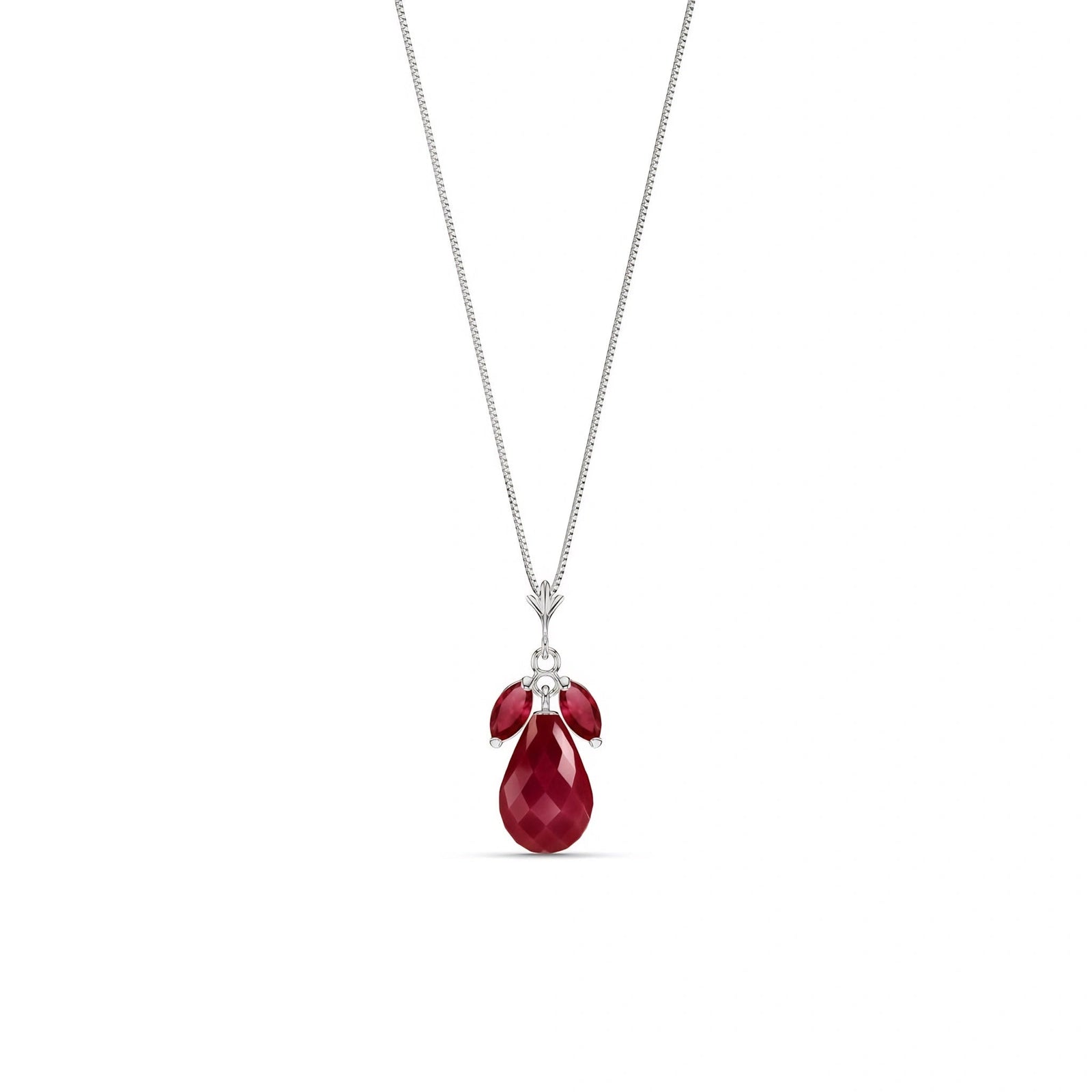 White Gold Necklace Amethyst 10K — Laura