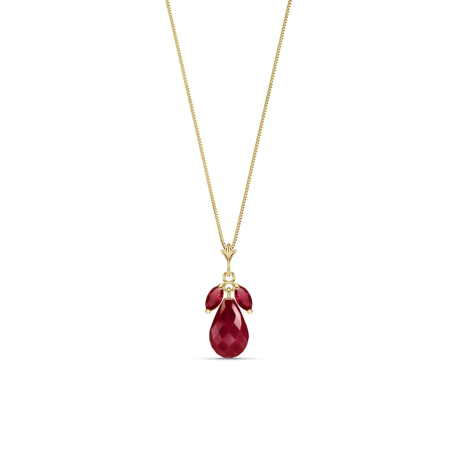 Yellow Gold Necklace Amethyst 10K — Laura