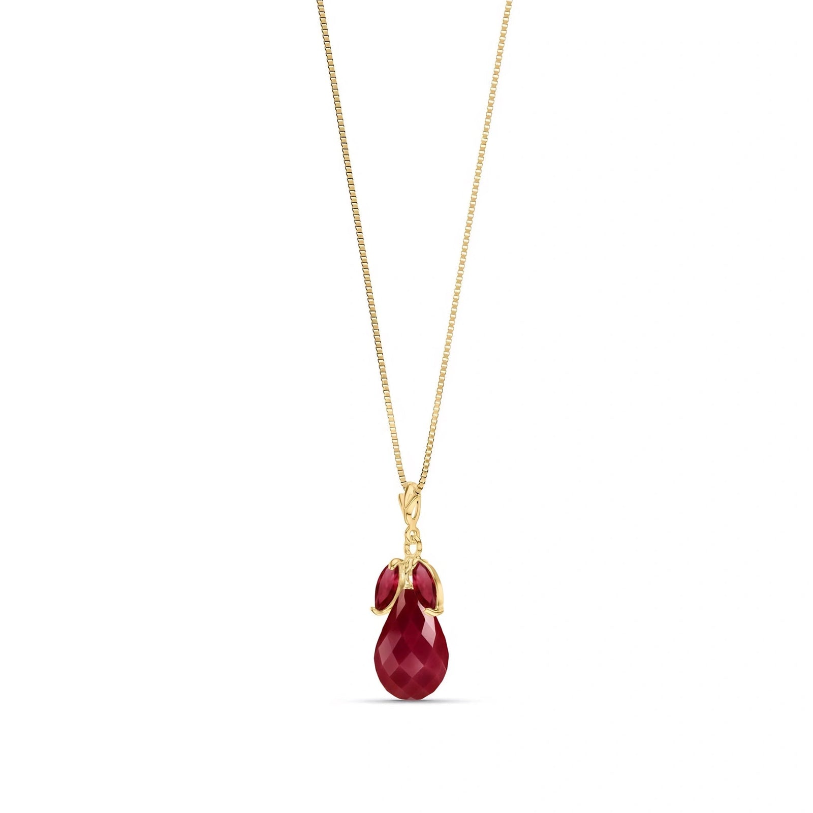 Yellow Gold Necklace Amethyst 10K — Laura