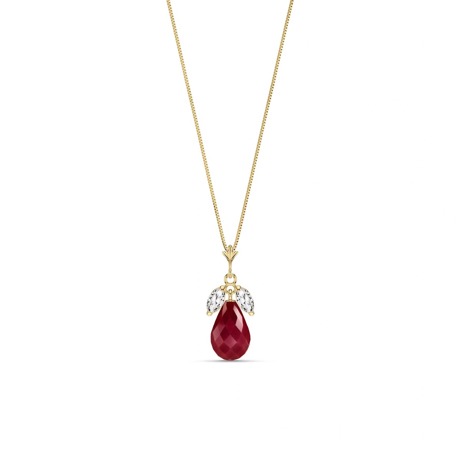 Yellow Gold Necklace Citrine 10K — Laura