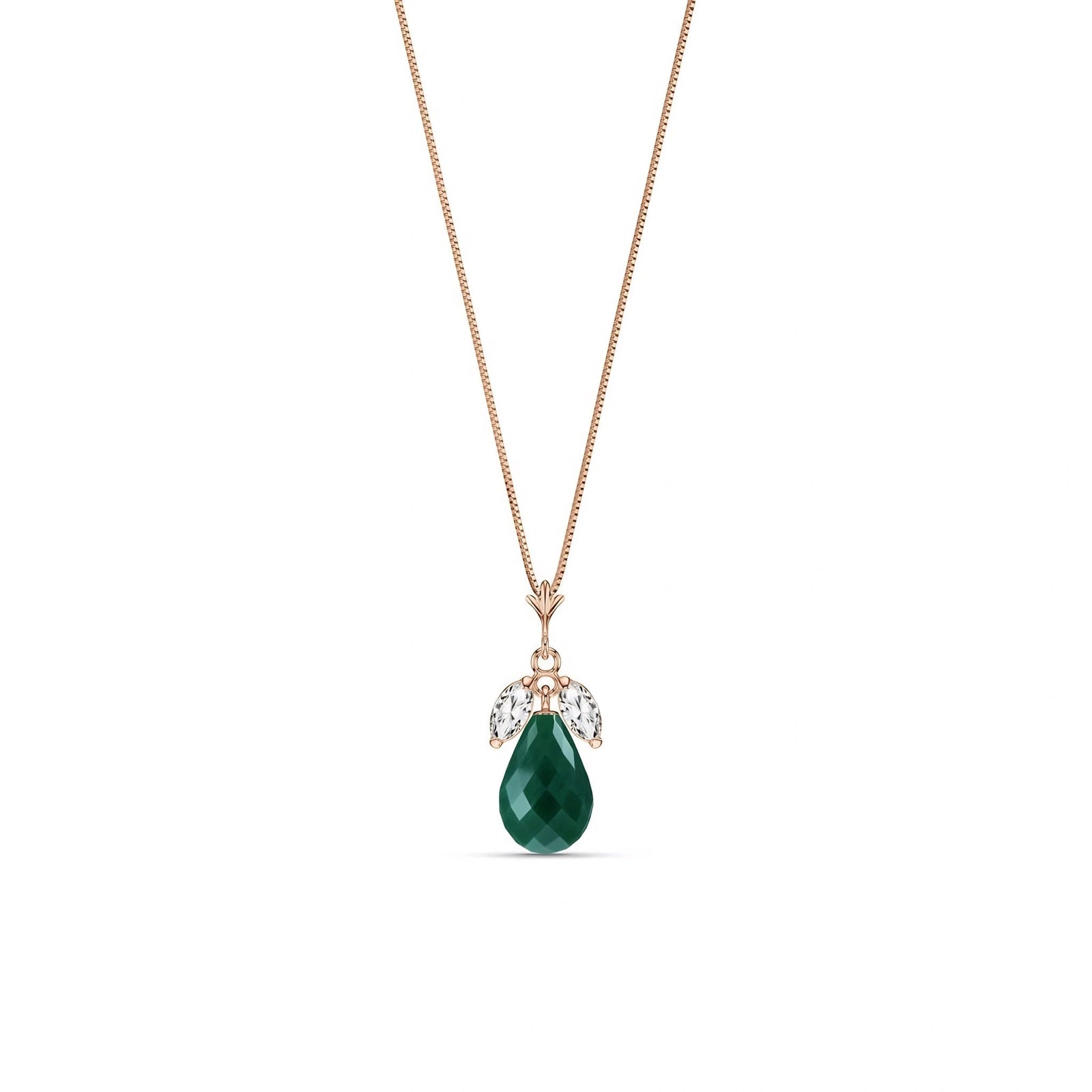 Rose Gold Necklace Ruby 10K — Laura