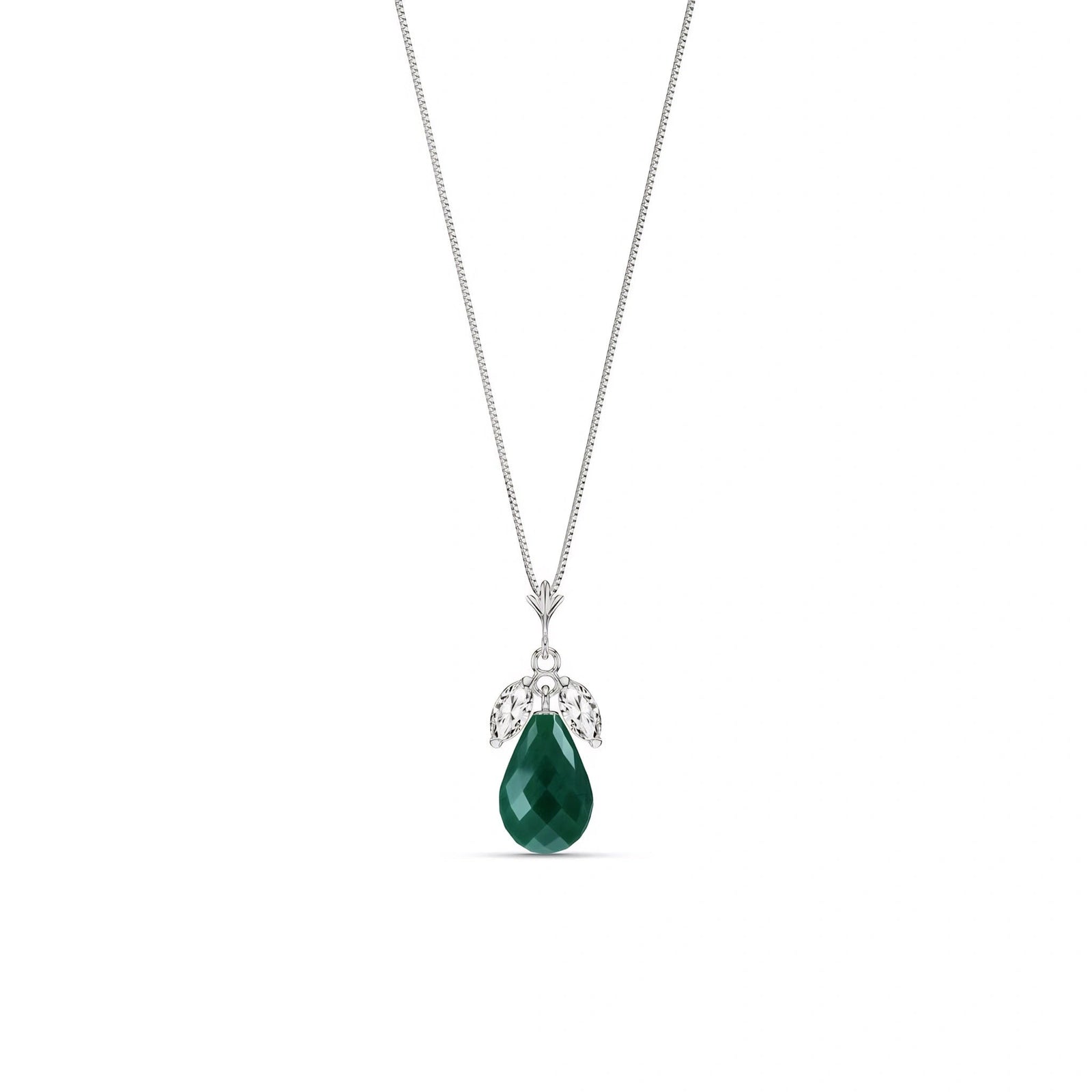 White Gold Necklace Ruby 10K — Laura