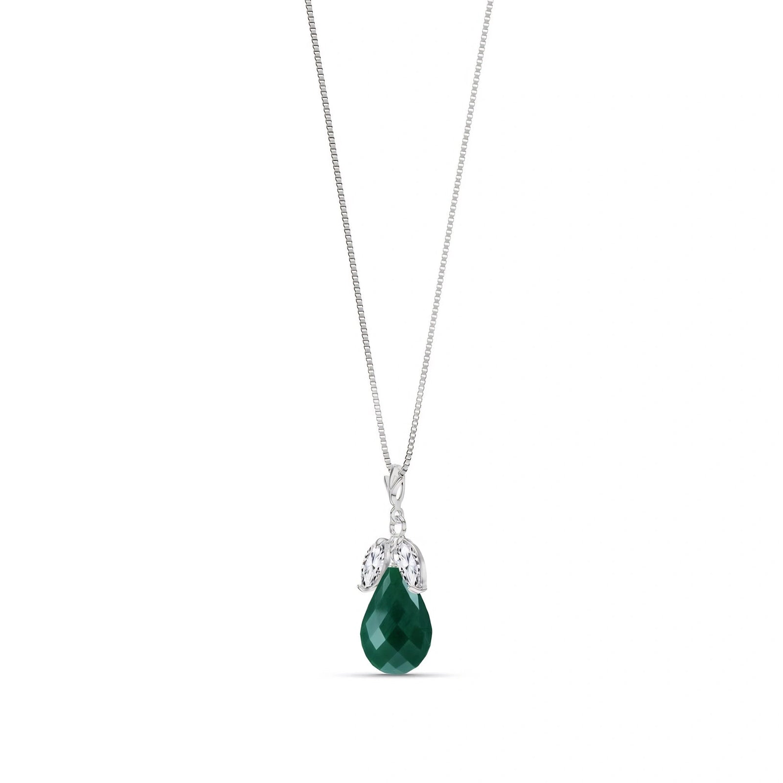 White Gold Necklace Ruby 10K — Laura