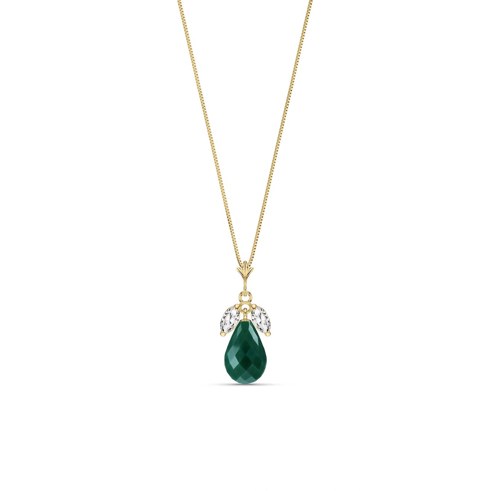 Yellow Gold Necklace Ruby 10K — Laura