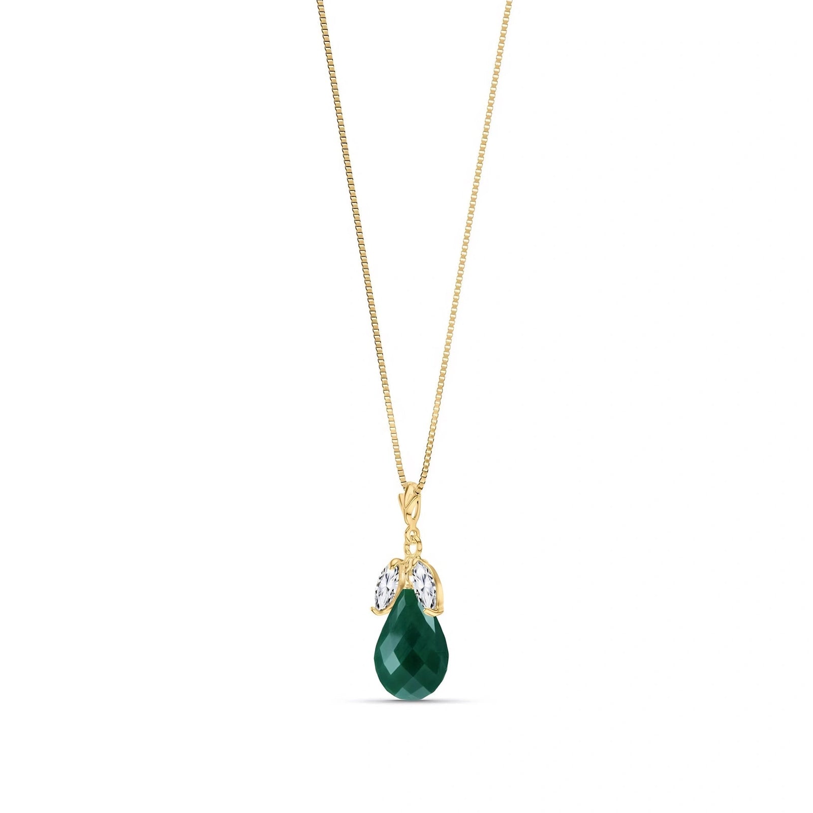 Yellow Gold Necklace Ruby 10K — Laura
