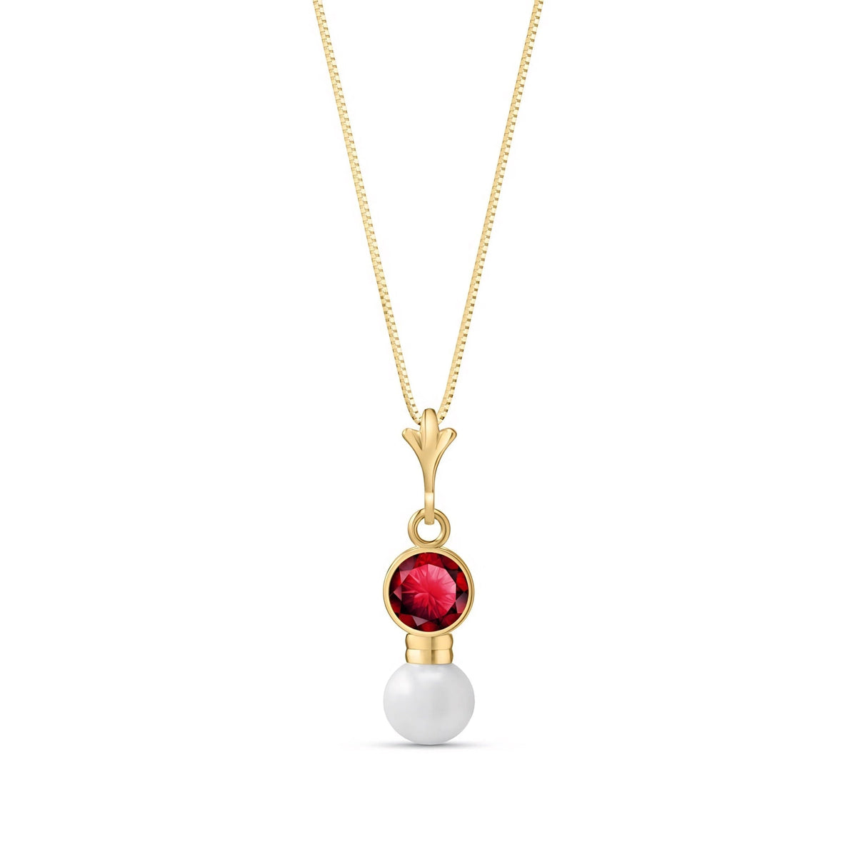 Yellow Gold Rose Necklace Citrine 10K — Laura
