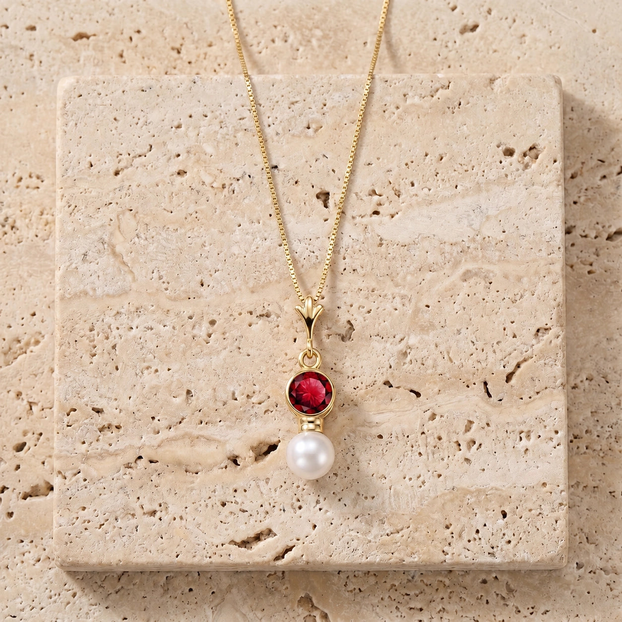 Yellow Gold Rose Necklace Citrine 10K — Laura