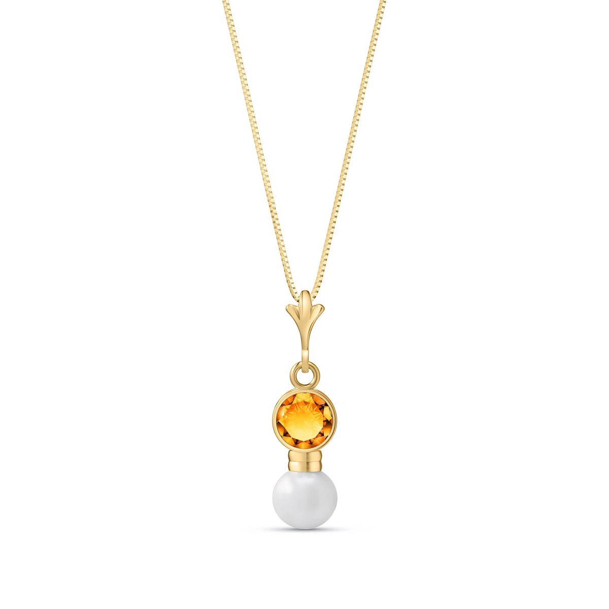 Yellow Gold Rose Necklace Emerald 10K — Laura