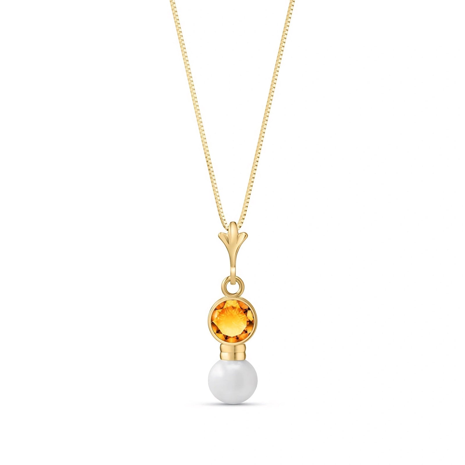 Yellow Gold Rose Necklace Emerald 10K — Laura