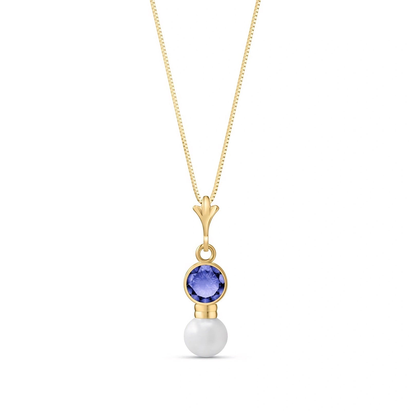 Yellow Gold Rose Necklace Peridot 10K — Laura