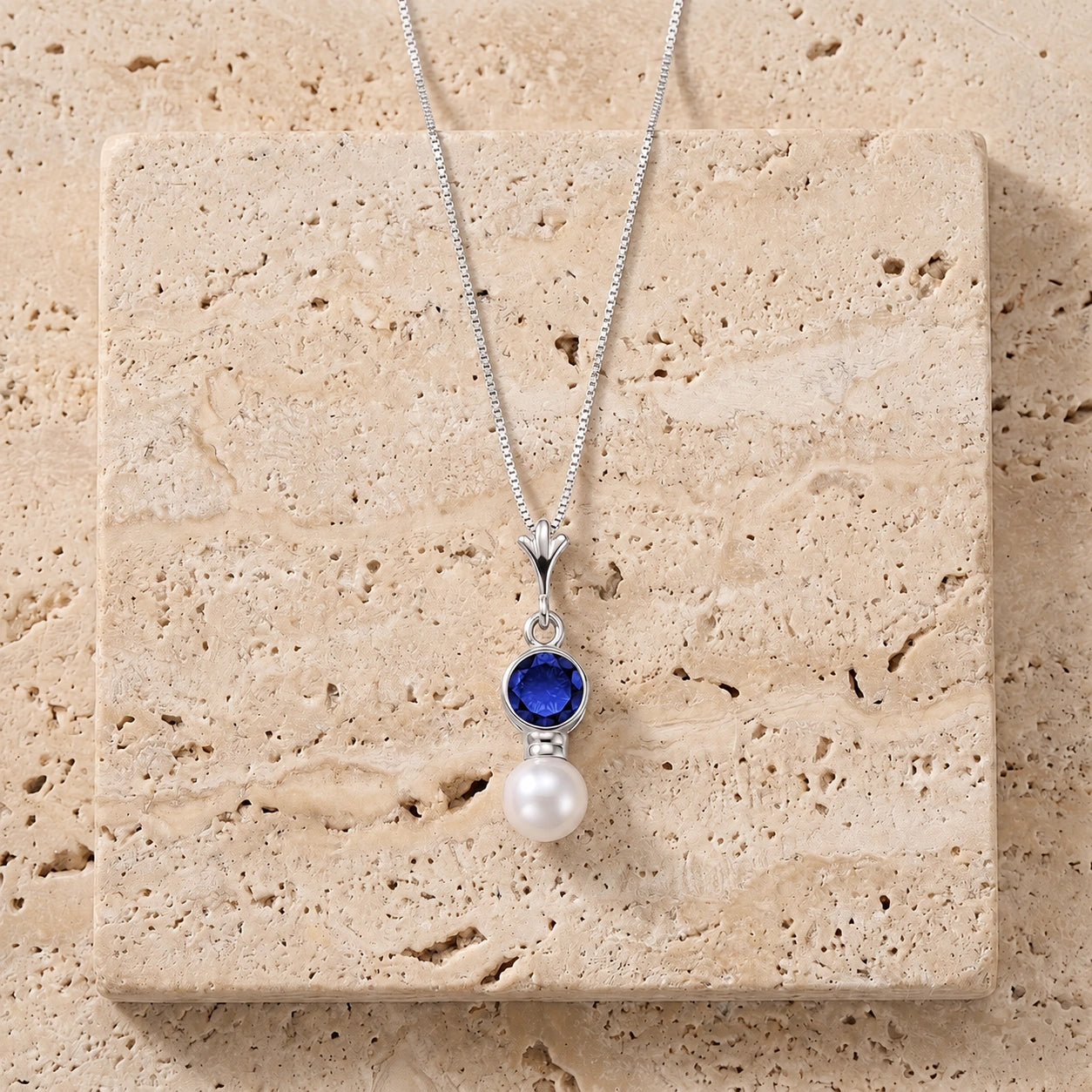 White Gold Rose Necklace Ruby 10K — Laura