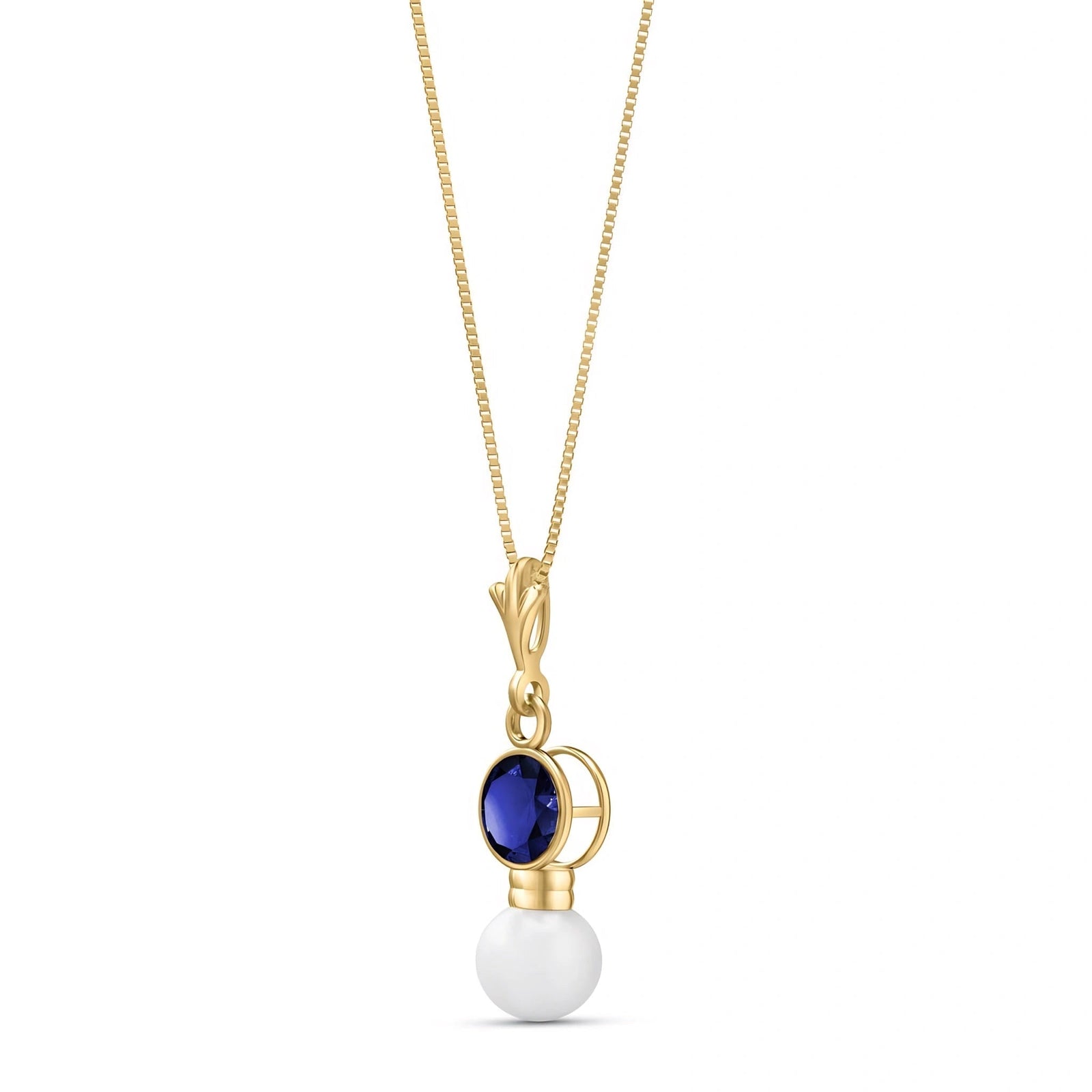 Yellow Gold Rose Necklace Ruby 10K — Laura
