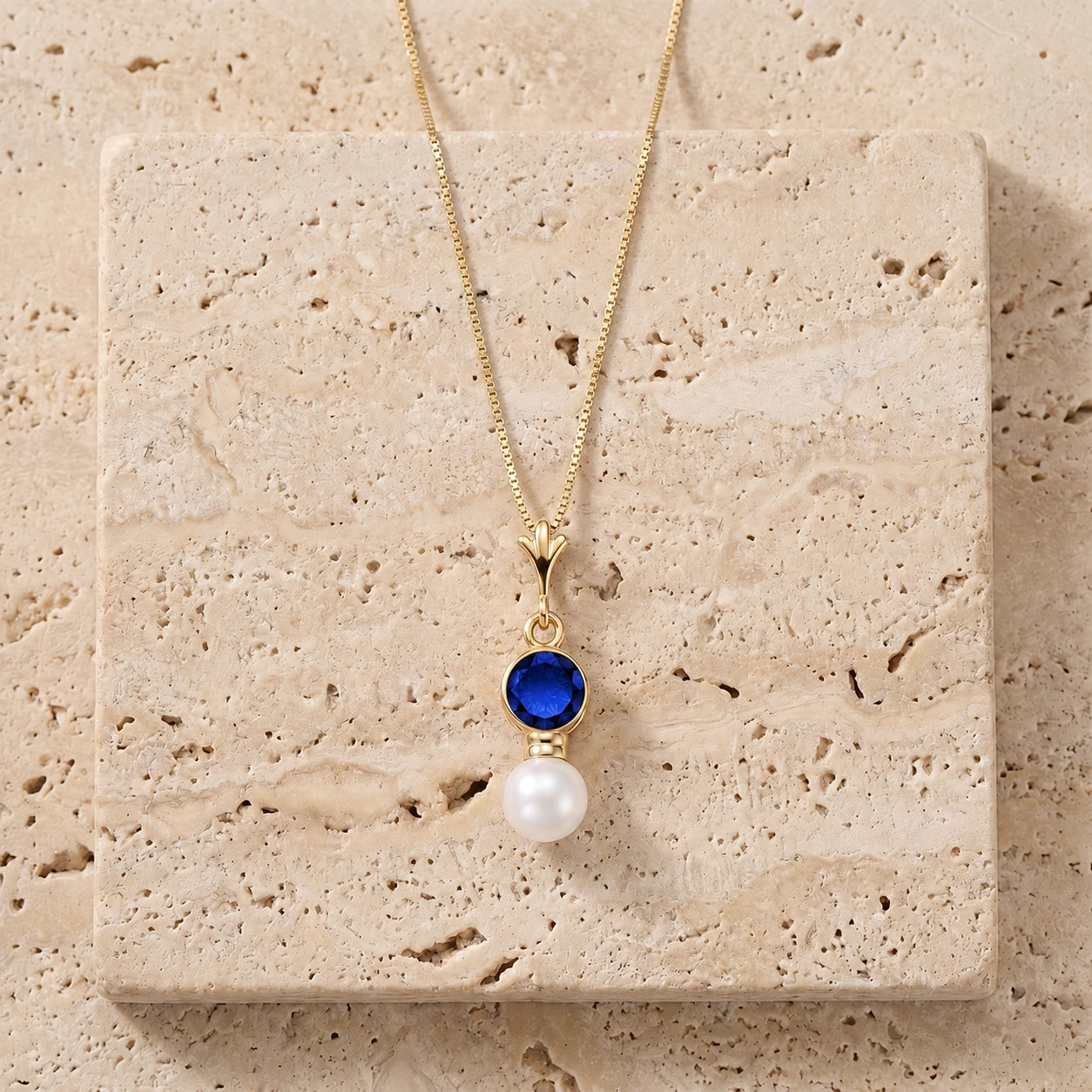 Yellow Gold Rose Necklace Ruby 10K — Laura