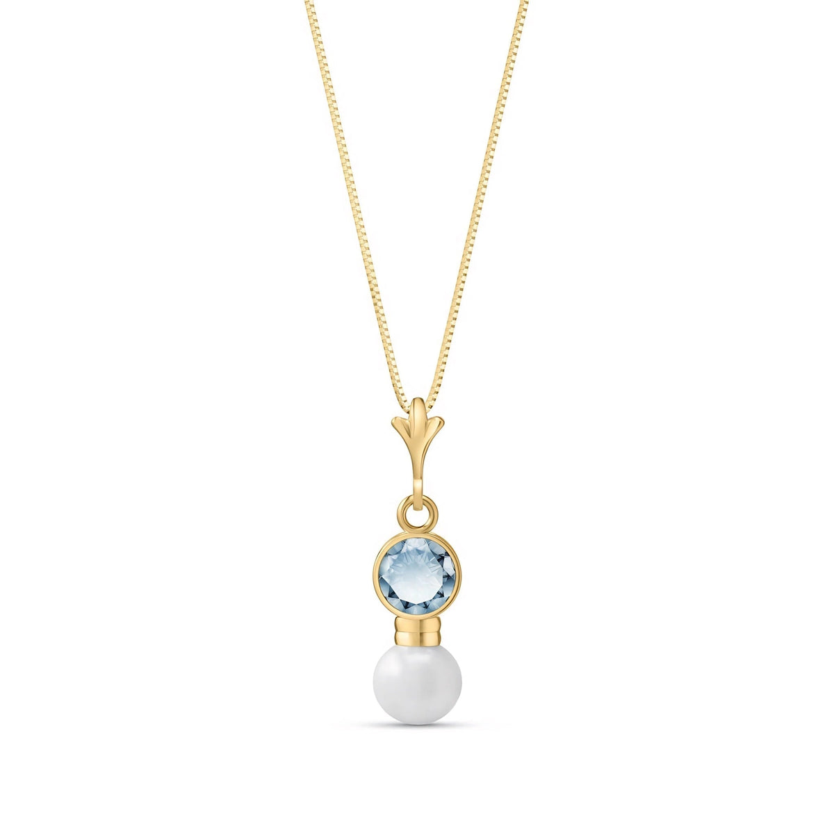 Yellow Gold Rose Necklace Tanzanite 10K — Laura