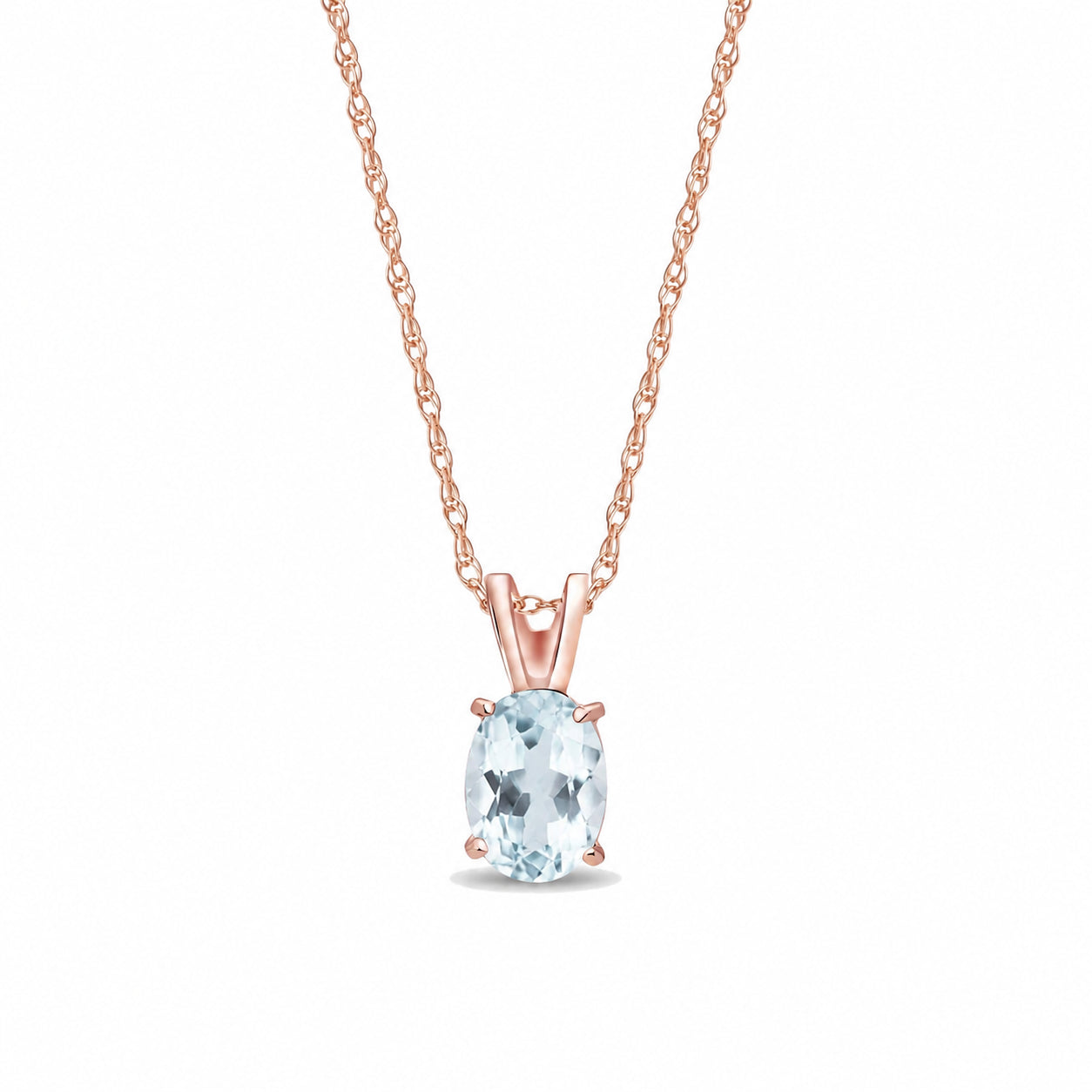 Rose Gold Belle Necklace Peridot 10K — Mimosa