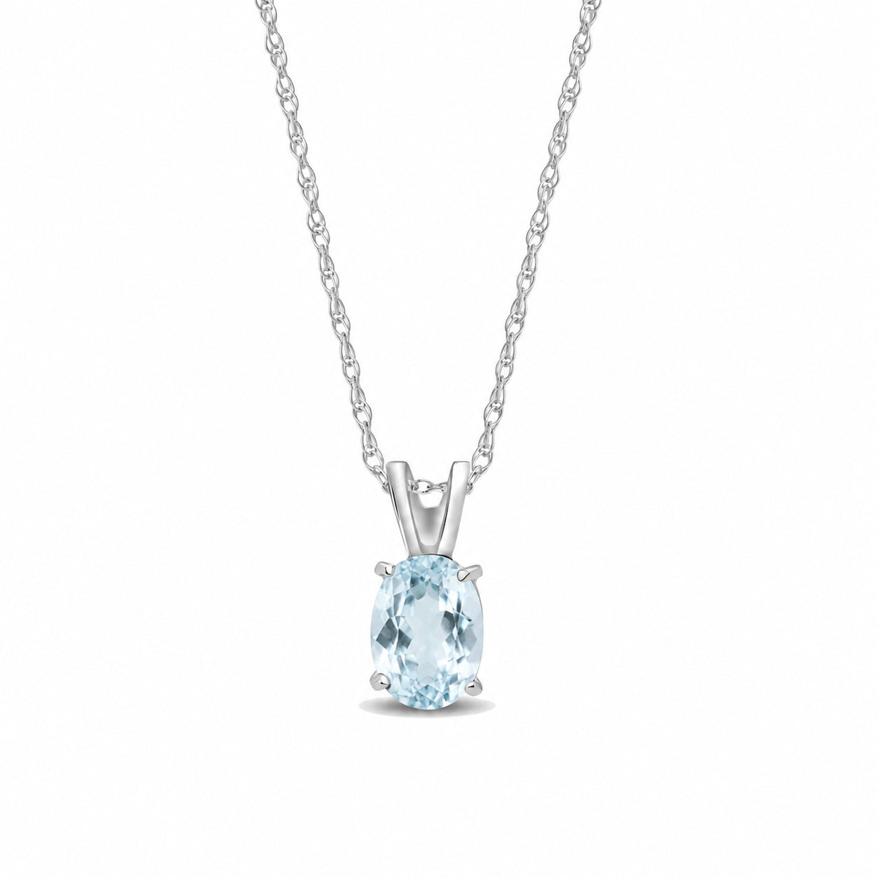 White Gold Belle Necklace Peridot 10K — Mimosa