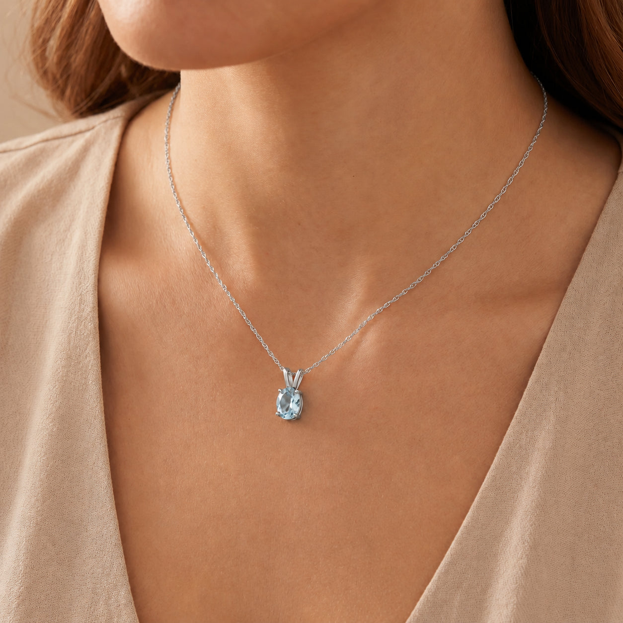 White Gold Belle Necklace Peridot 10K — Mimosa