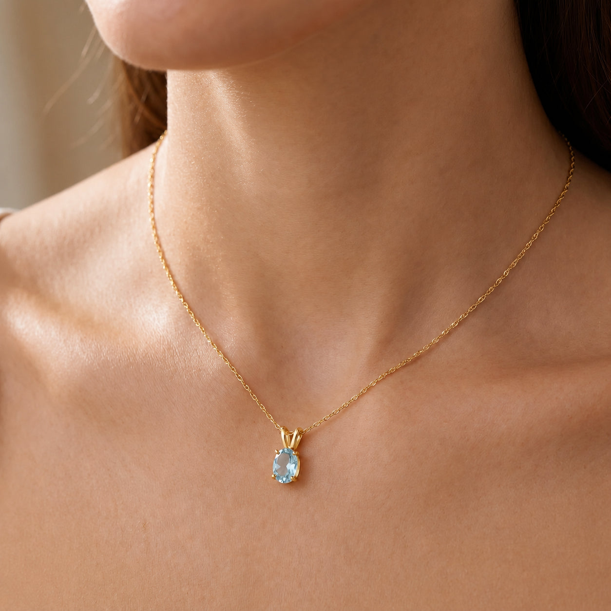 Yellow Gold Belle Necklace Peridot 10K — Mimosa