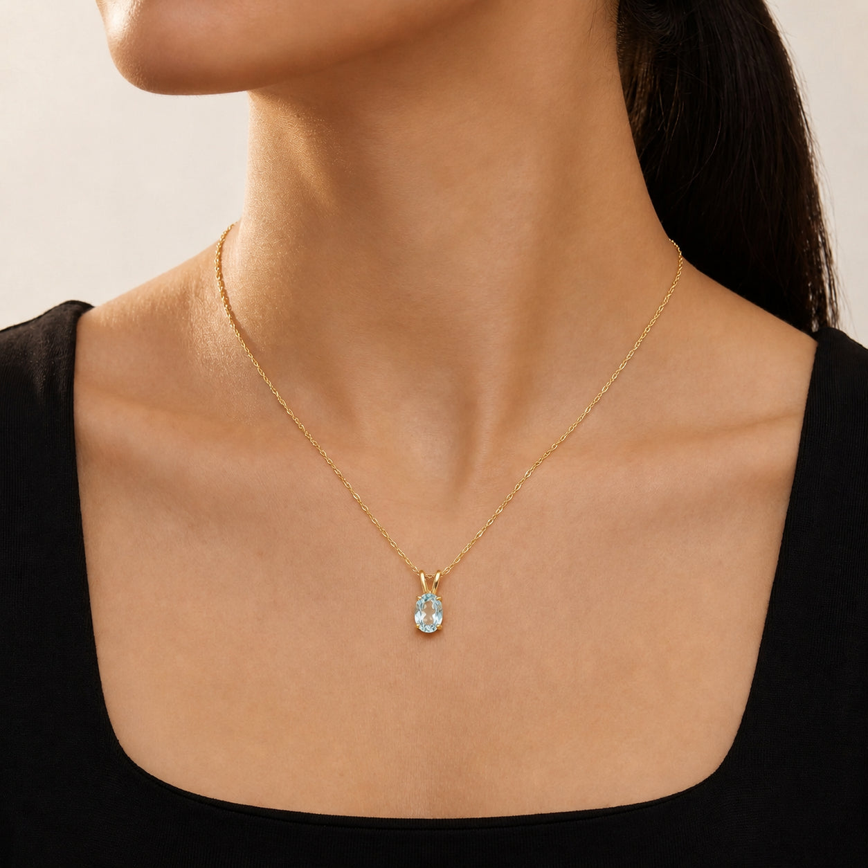 Yellow Gold Belle Necklace Peridot 10K — Mimosa