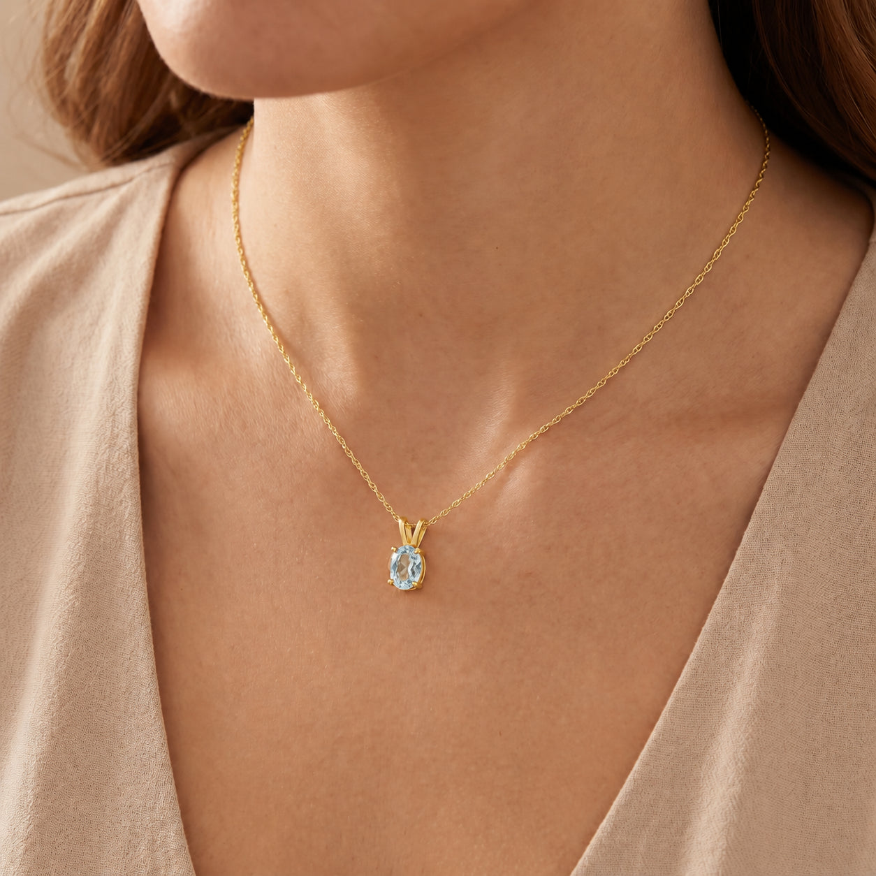 Yellow Gold Belle Necklace Peridot 10K — Mimosa