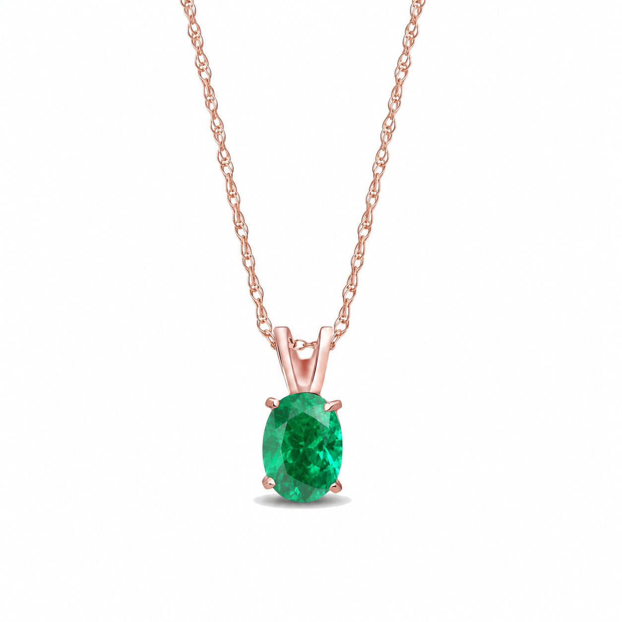 Rose Gold Belle Necklace Pink Topaz 10K — Mimosa