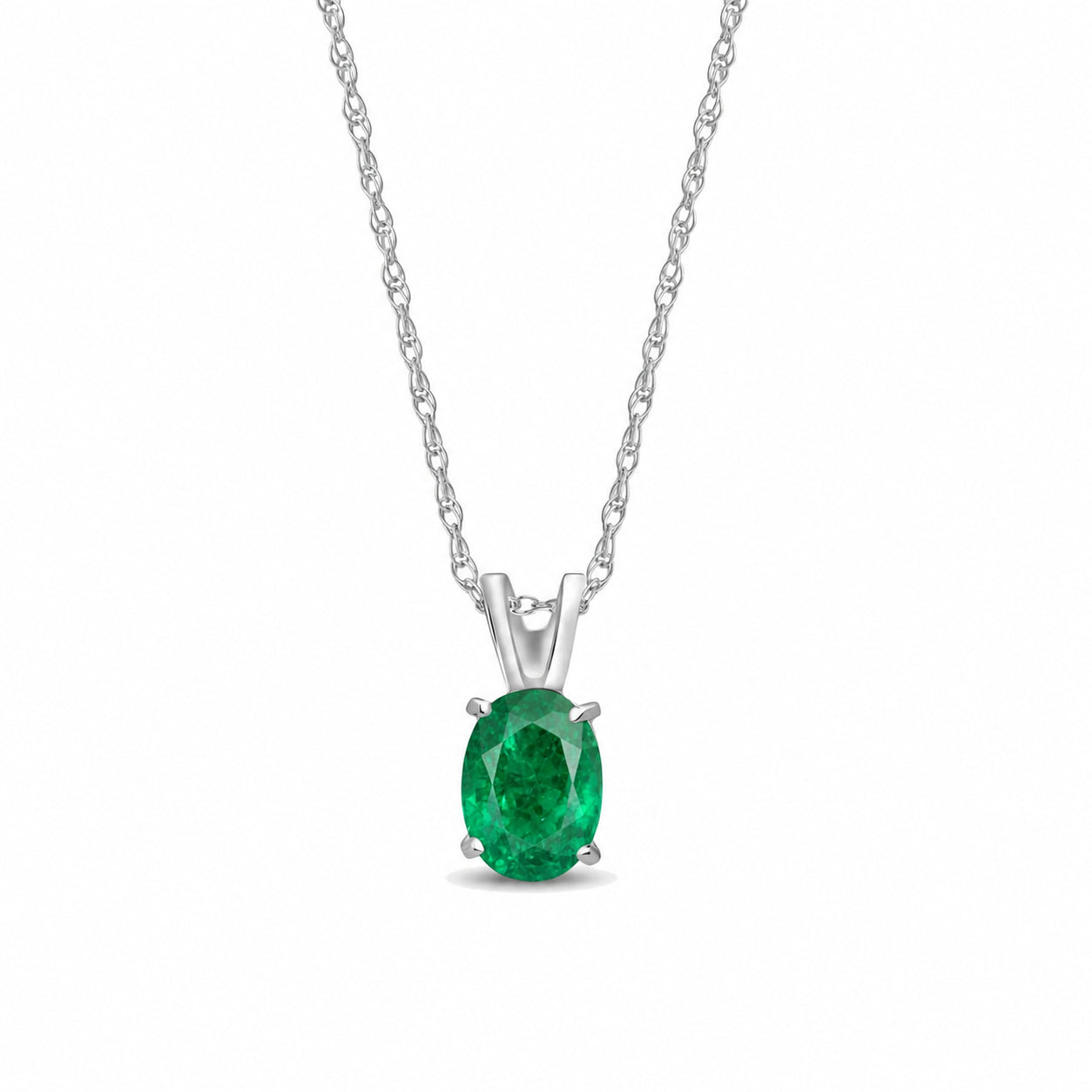 White Gold Belle Necklace Pink Topaz 10K — Mimosa