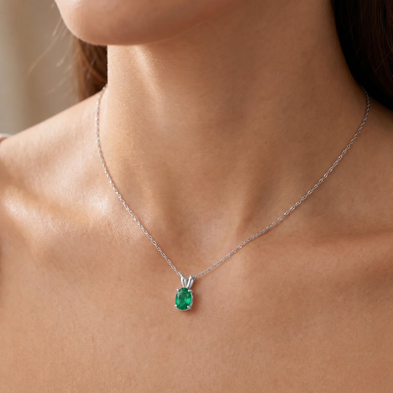White Gold Belle Necklace Pink Topaz 10K — Mimosa
