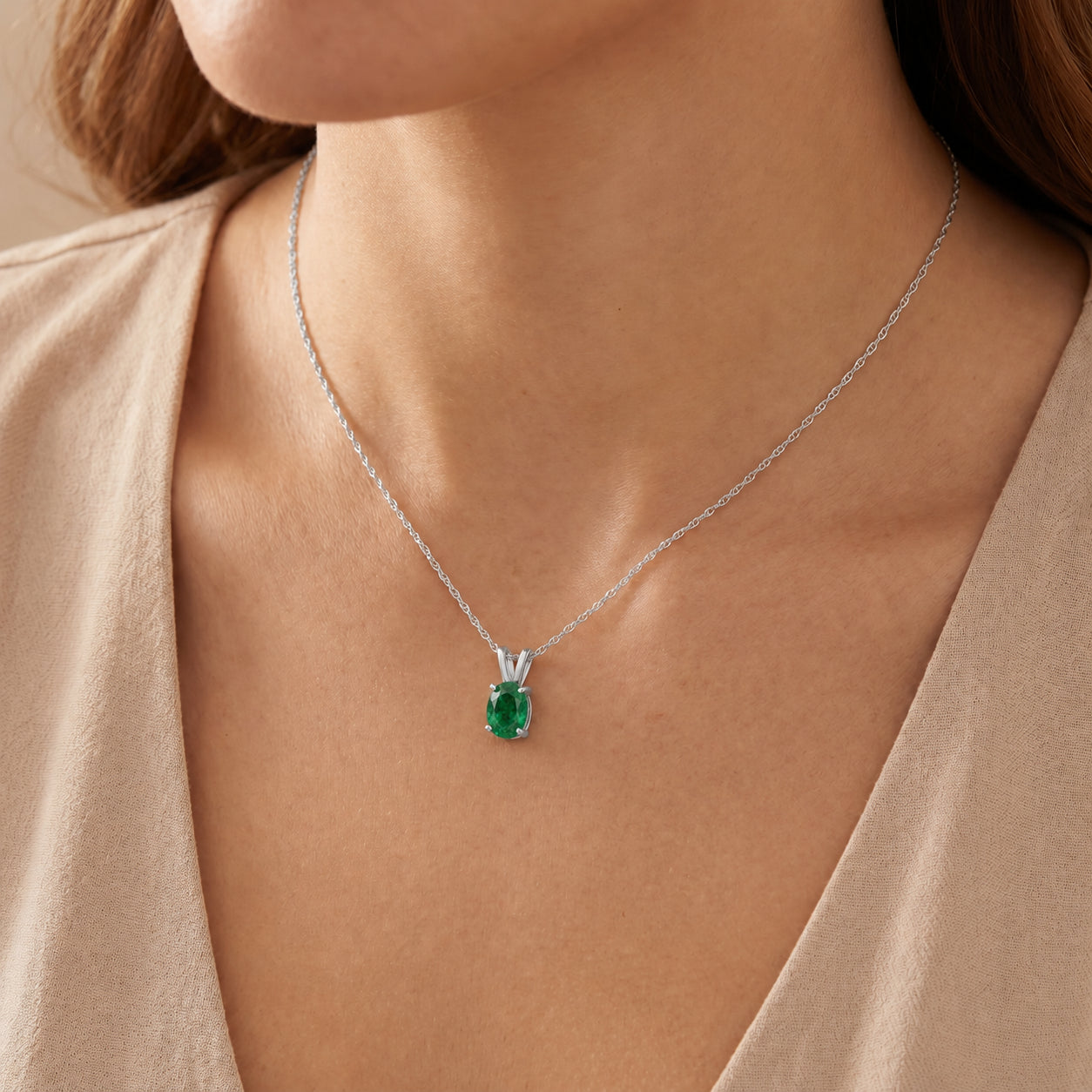 White Gold Belle Necklace Pink Topaz 10K — Mimosa