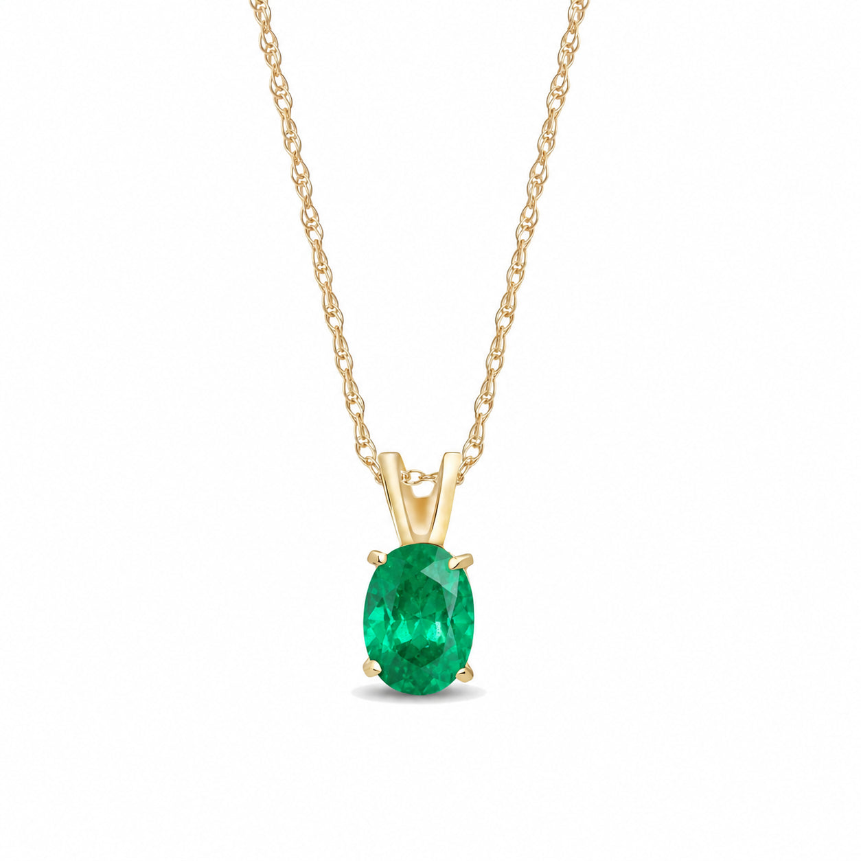 Yellow Gold Belle Necklace Pink Topaz 10K — Mimosa