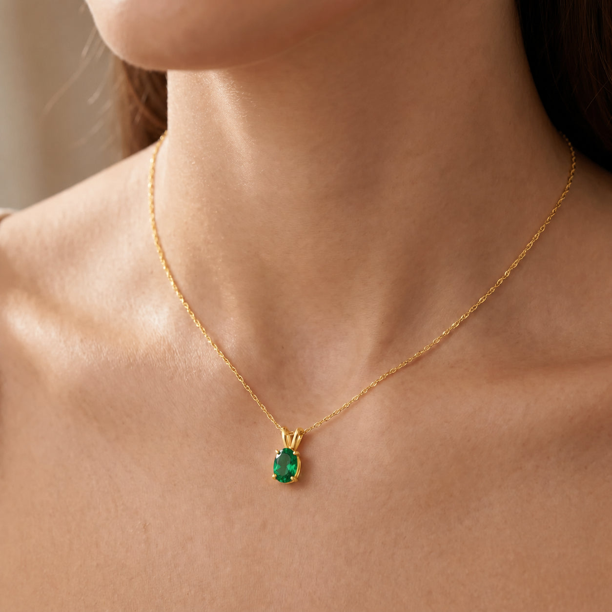 Yellow Gold Belle Necklace Pink Topaz 10K — Mimosa