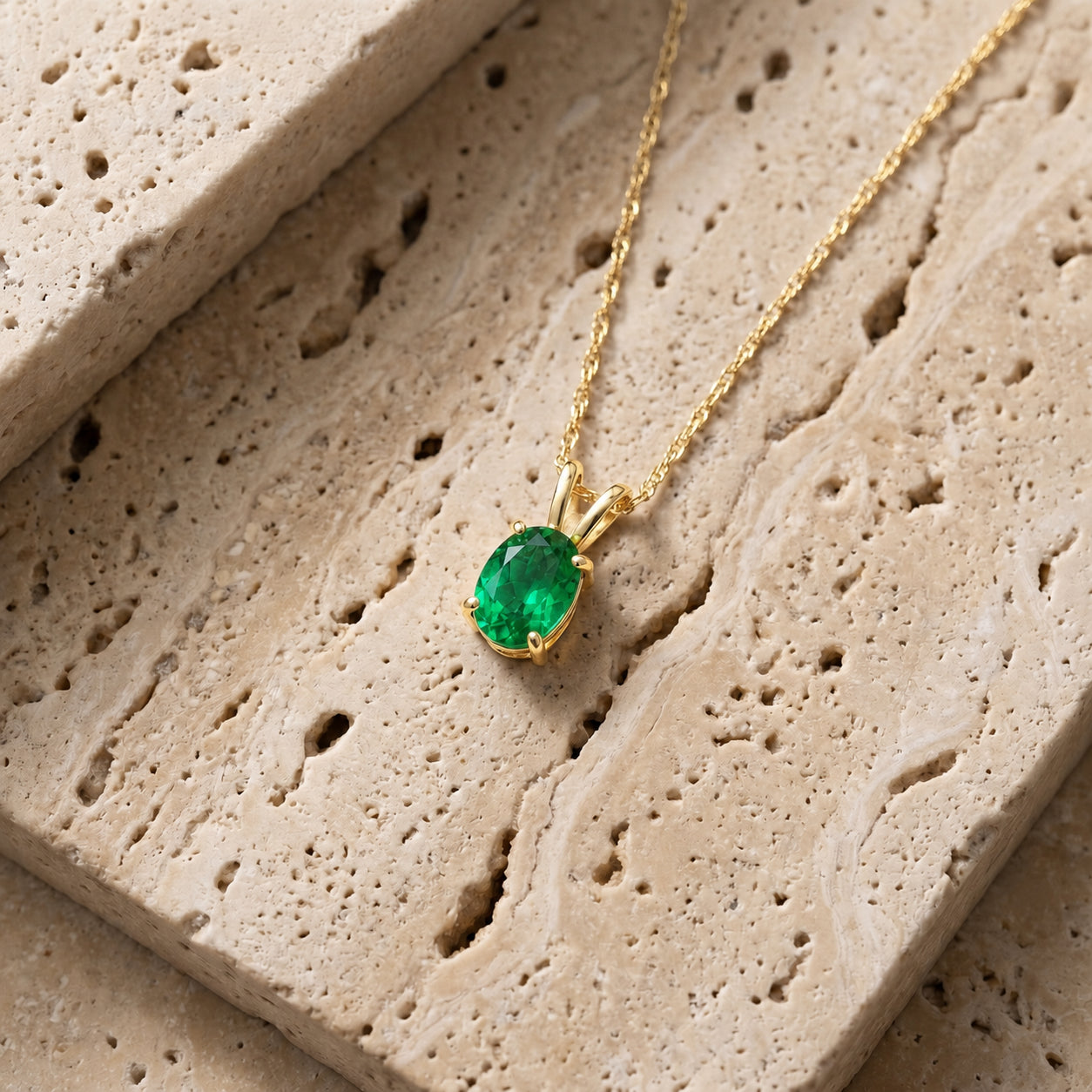 Yellow Gold Belle Necklace Pink Topaz 10K — Mimosa