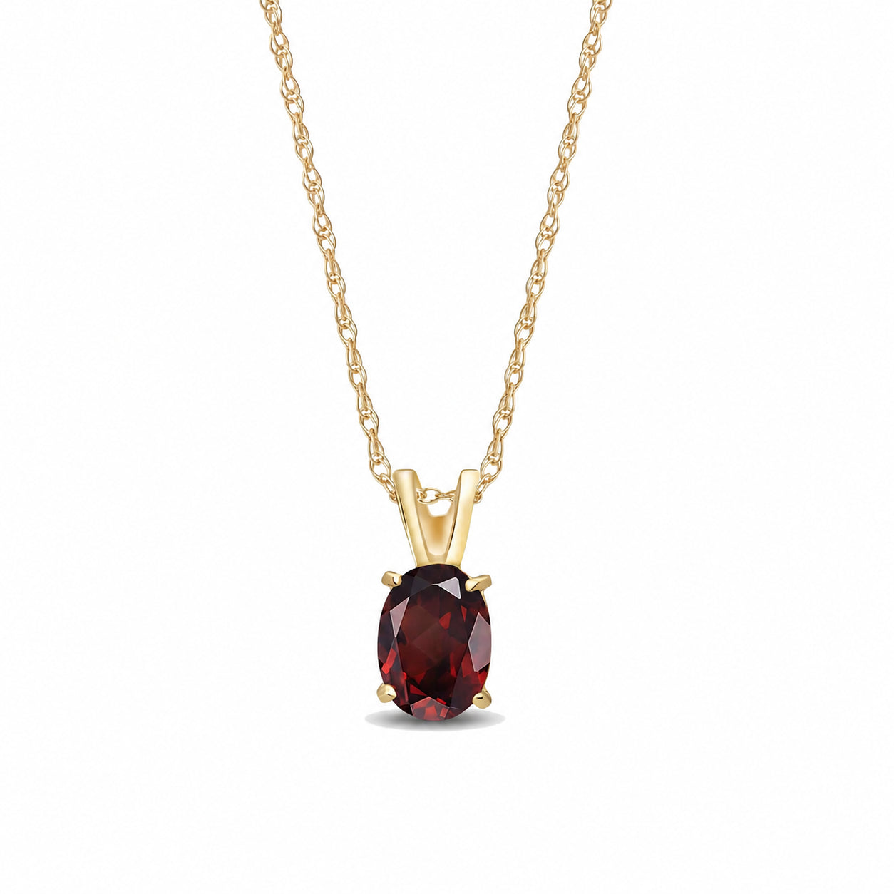 Yellow Gold Belle Necklace Amethyst 10K — Mimosa