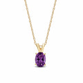Yellow Gold Belle Necklace Amethyst 10K — Mimosa