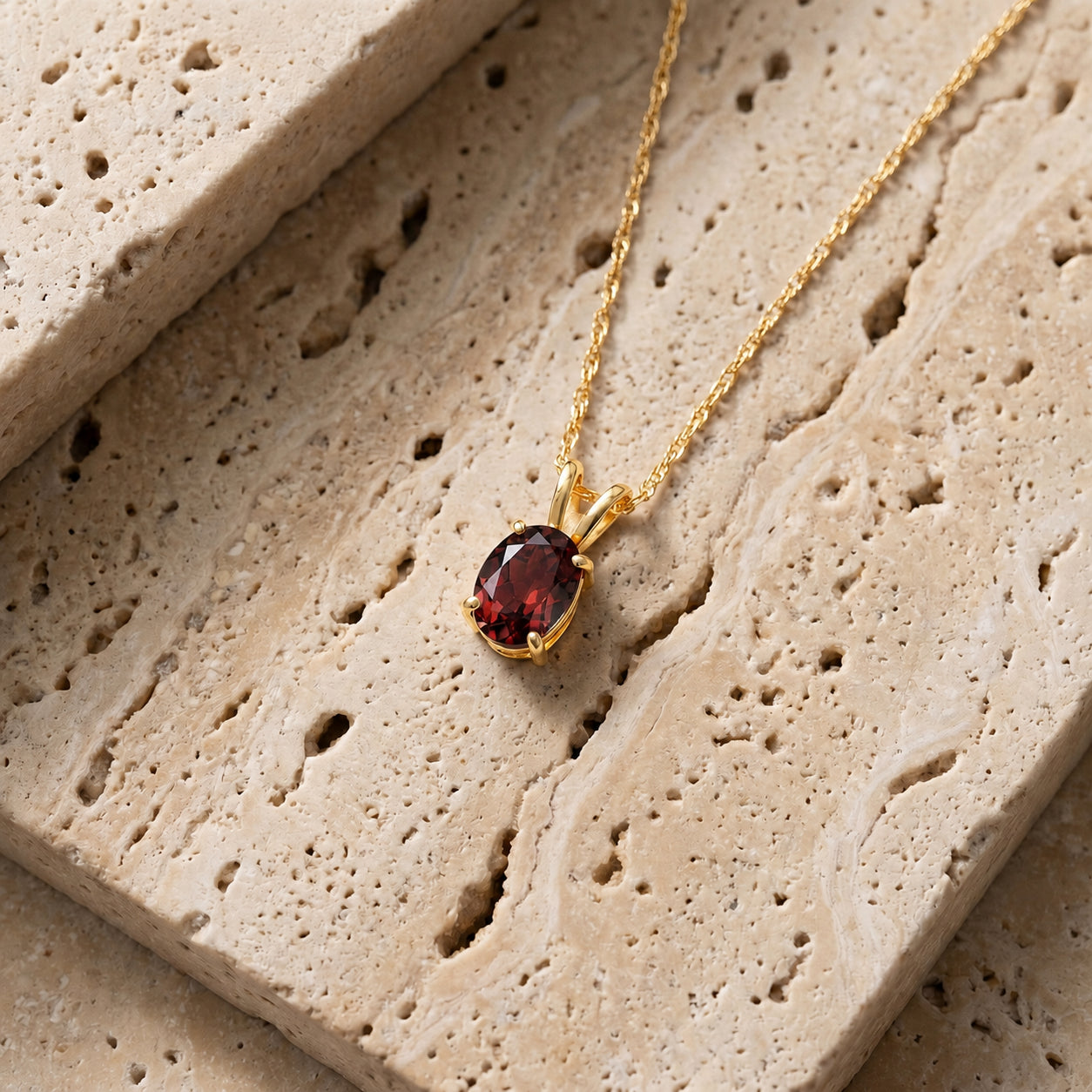 Yellow Gold Belle Necklace Amethyst 10K — Mimosa