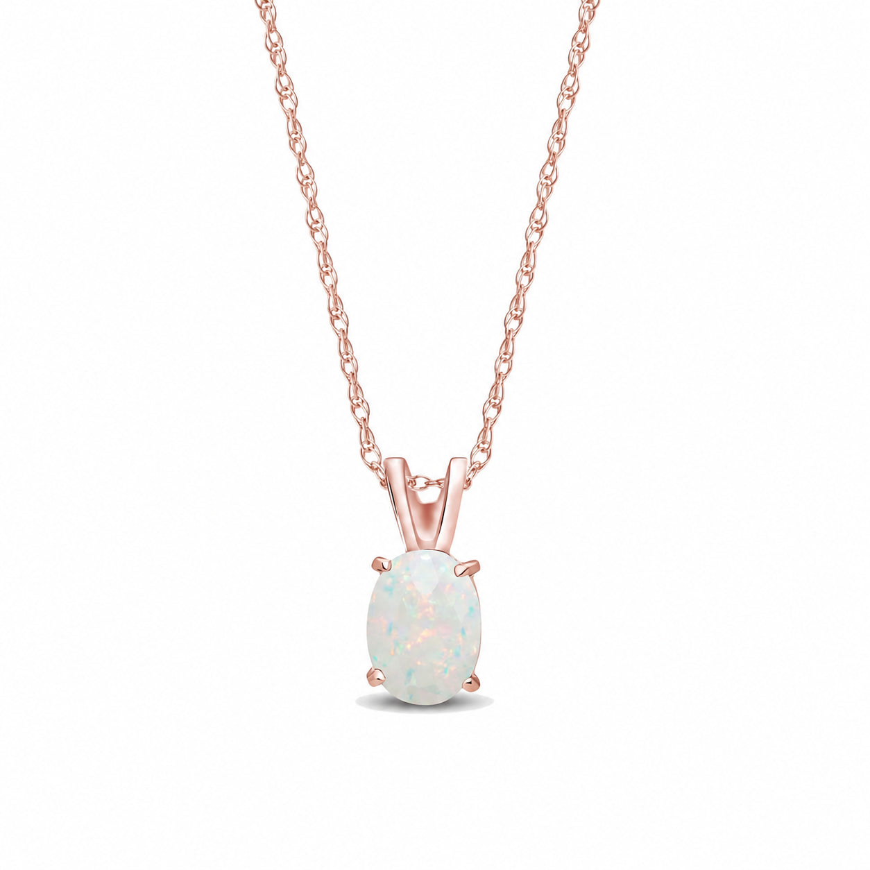 Rose Gold Belle Necklace Citrine 10K — Mimosa