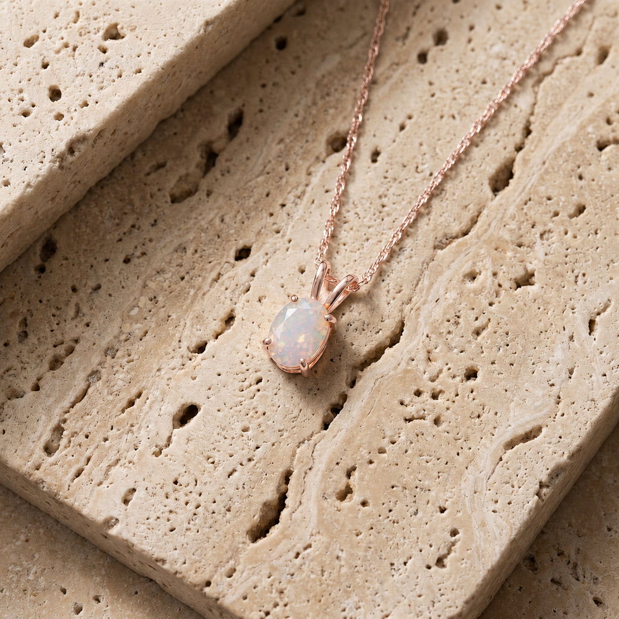 Rose Gold Belle Necklace Citrine 10K — Mimosa