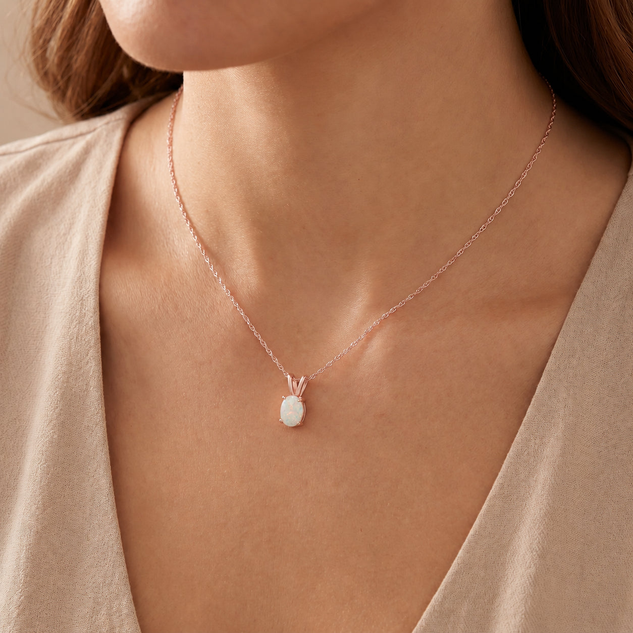 Rose Gold Belle Necklace Citrine 10K — Mimosa
