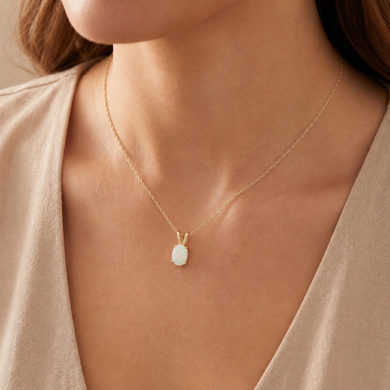 Yellow Gold Belle Necklace Citrine 10K — Mimosa