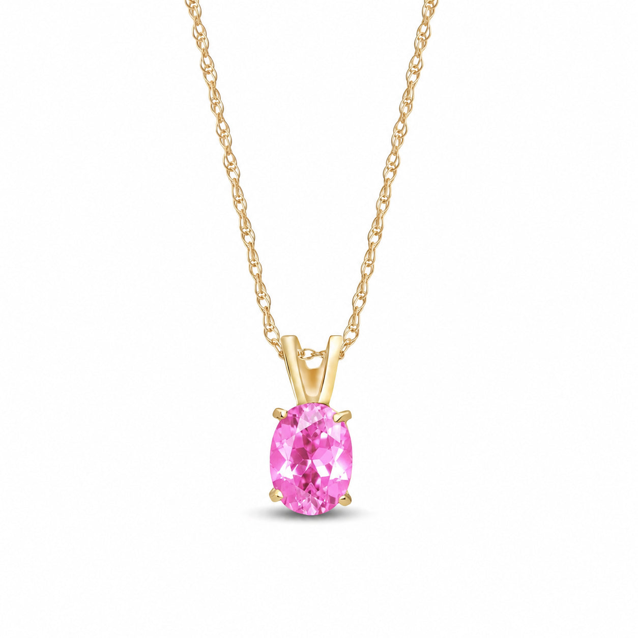 Yellow Gold Belle Necklace Aquamarine 10K — Mimosa