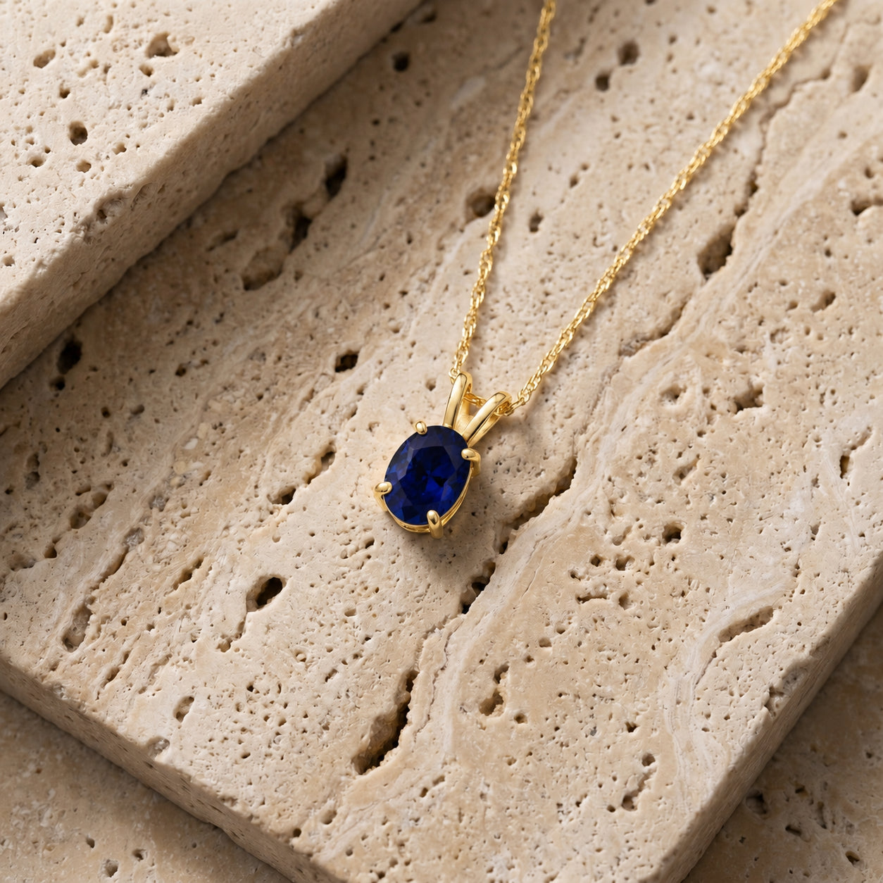 Yellow Gold Belle Necklace Opal 10K — Mimosa