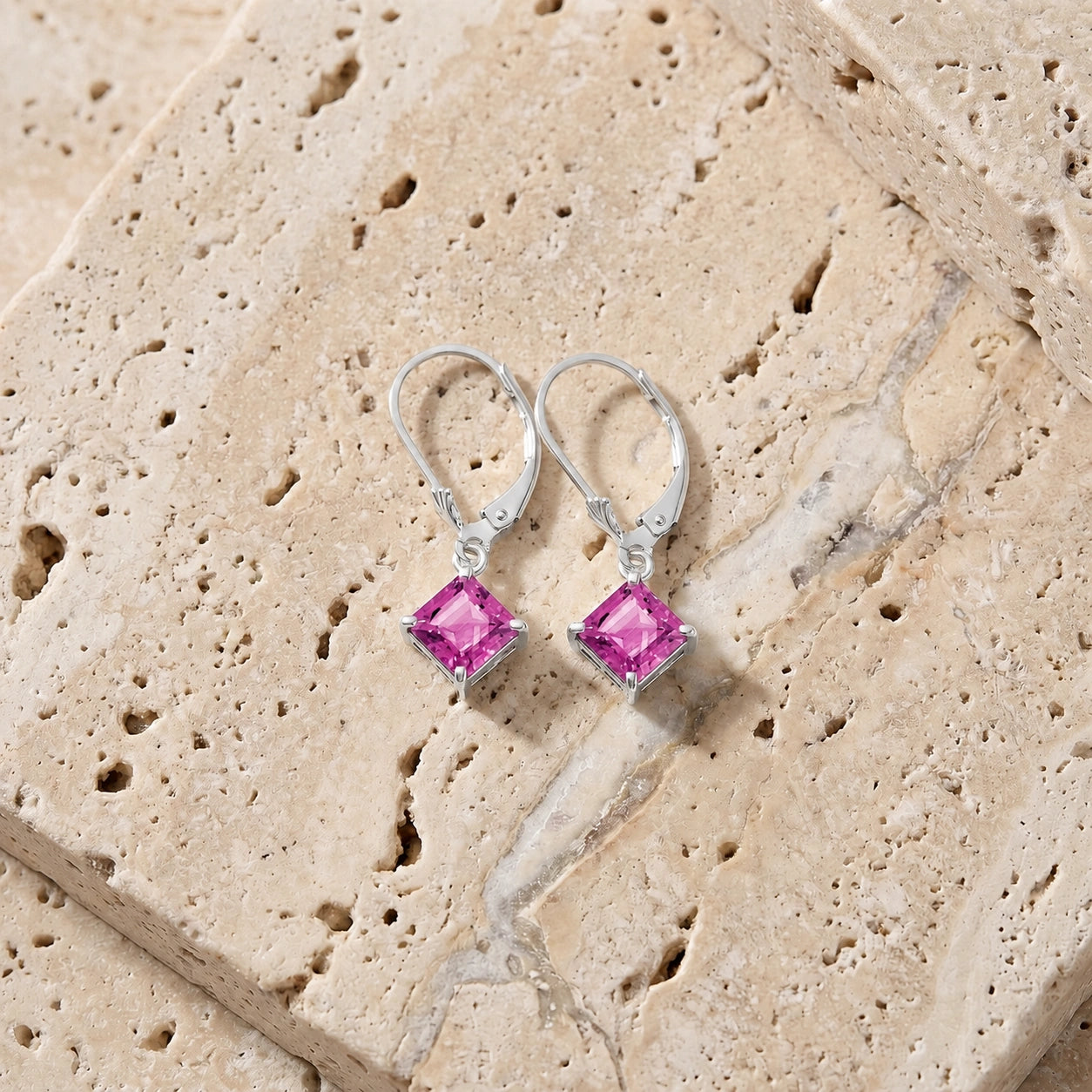 White Gold Pink Topaz — Lauriana