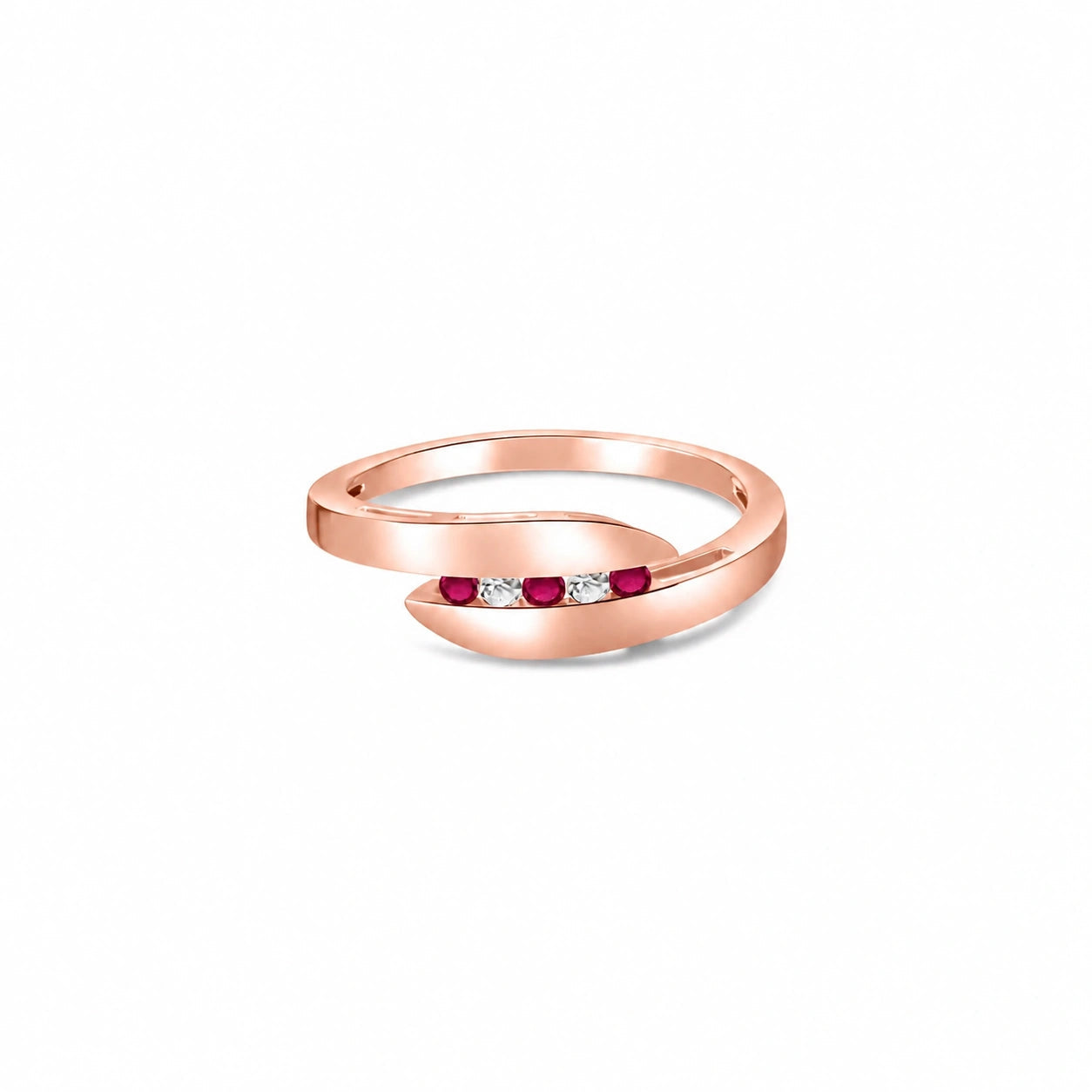 Rose Gold Ruby & Diamond — Leandra